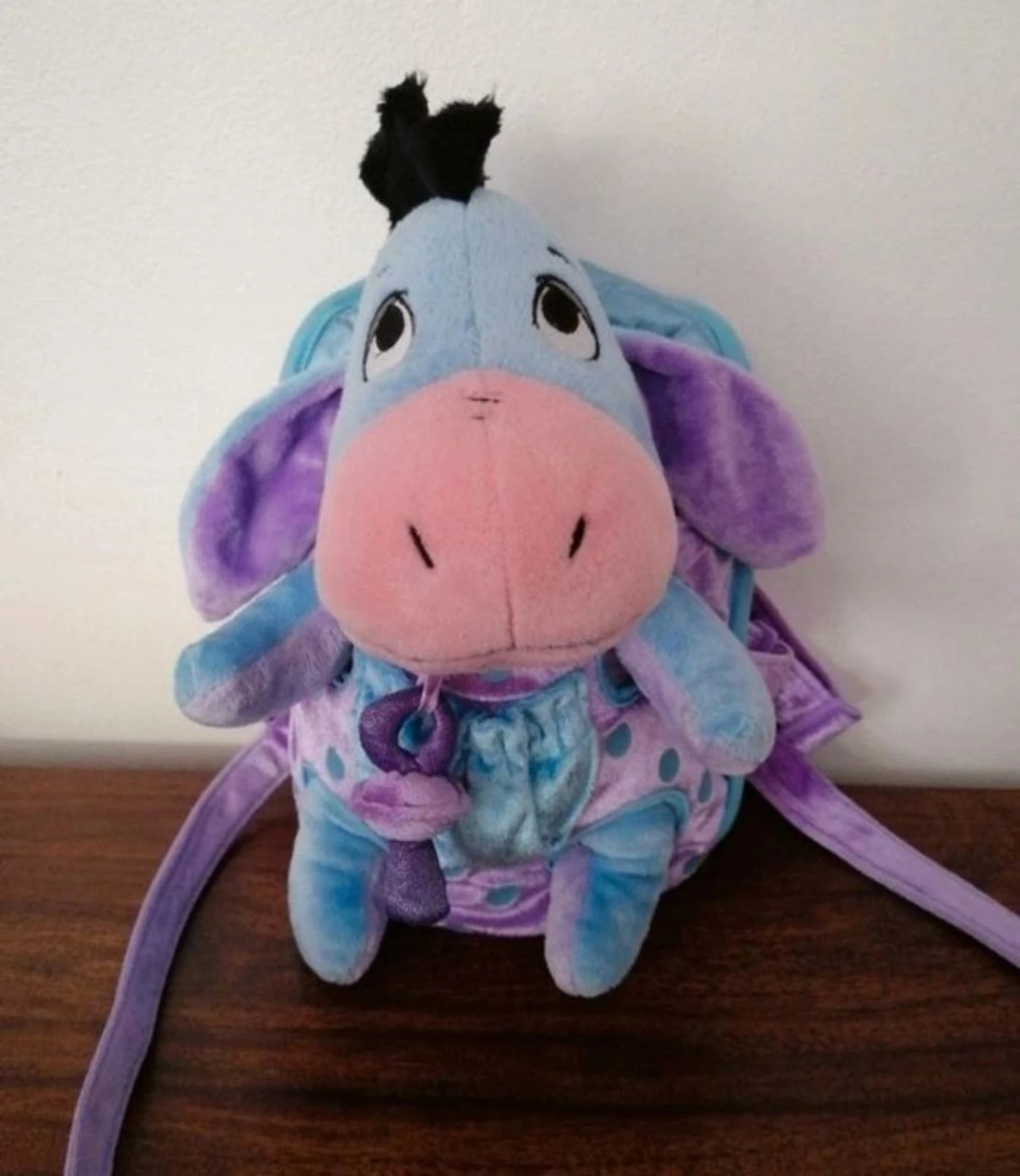Sac à dos AVEC peluche bourriquet winnie l'ourson Disney 26 cm – photo 2